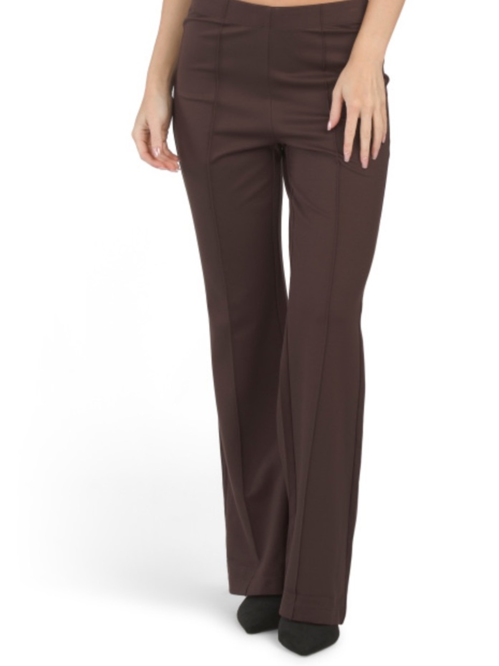 Max Studio London Brown Bootcut Ponte Pants
